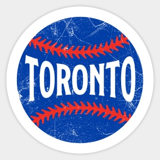 Toronto Retro Baseball - White Sticker